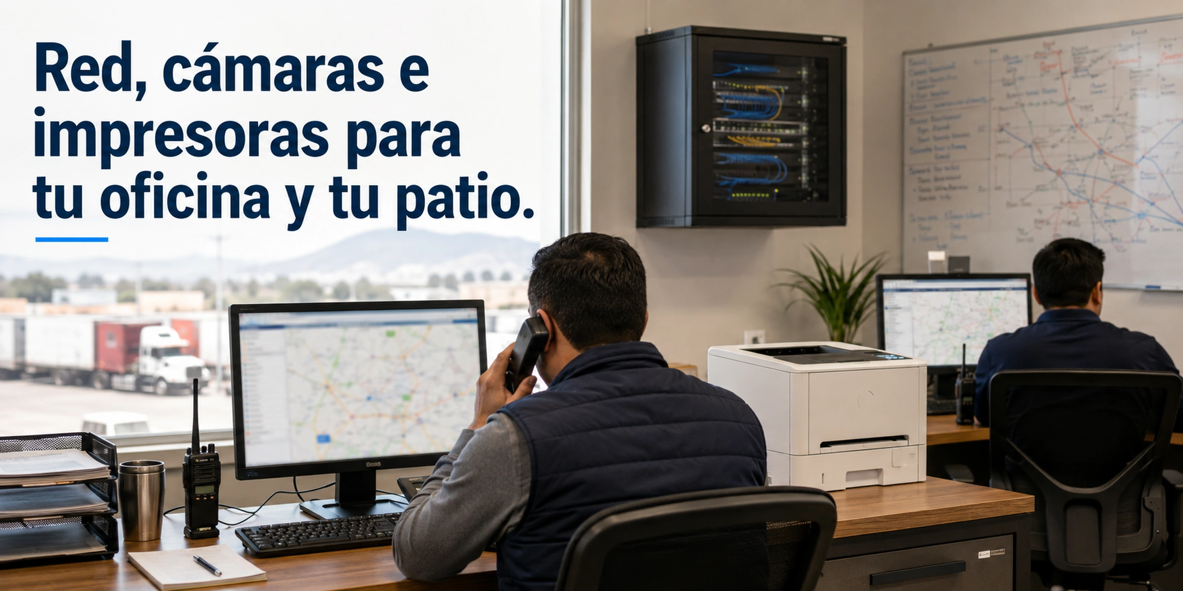 foto: oficina de tráfico operando